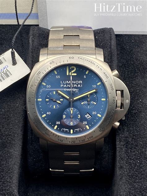 Panerai Luminor Chrono Daylight Titanium Blue PAM 